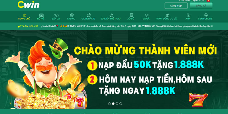 CWIN là nhà cái an toàn với nhiều khuyến mãi