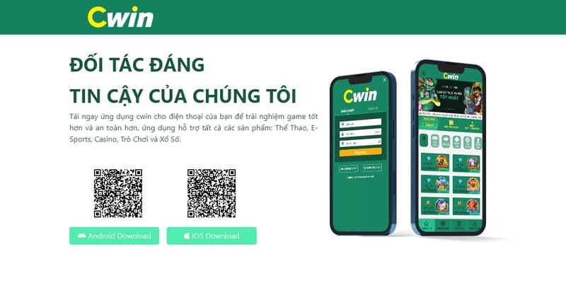 Tải app Cwin nhanh chóng, đơn giản chỉ mất vài phút